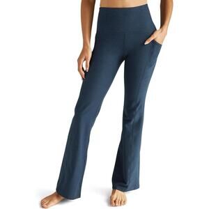 Beyond Yoga Spacedye Versatility Pocket High Waisted Bootcut Pants Navy Size L